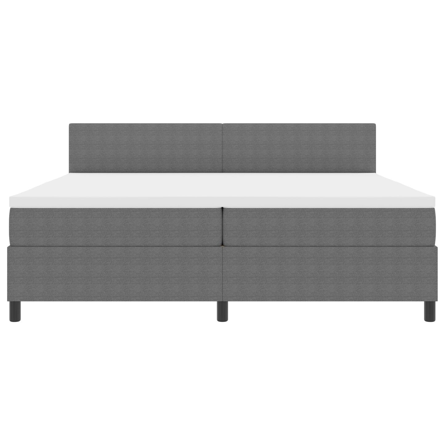 Boxspringbed Met Matras Lichtgrijs 200X200 Cm Corduroy Stof
