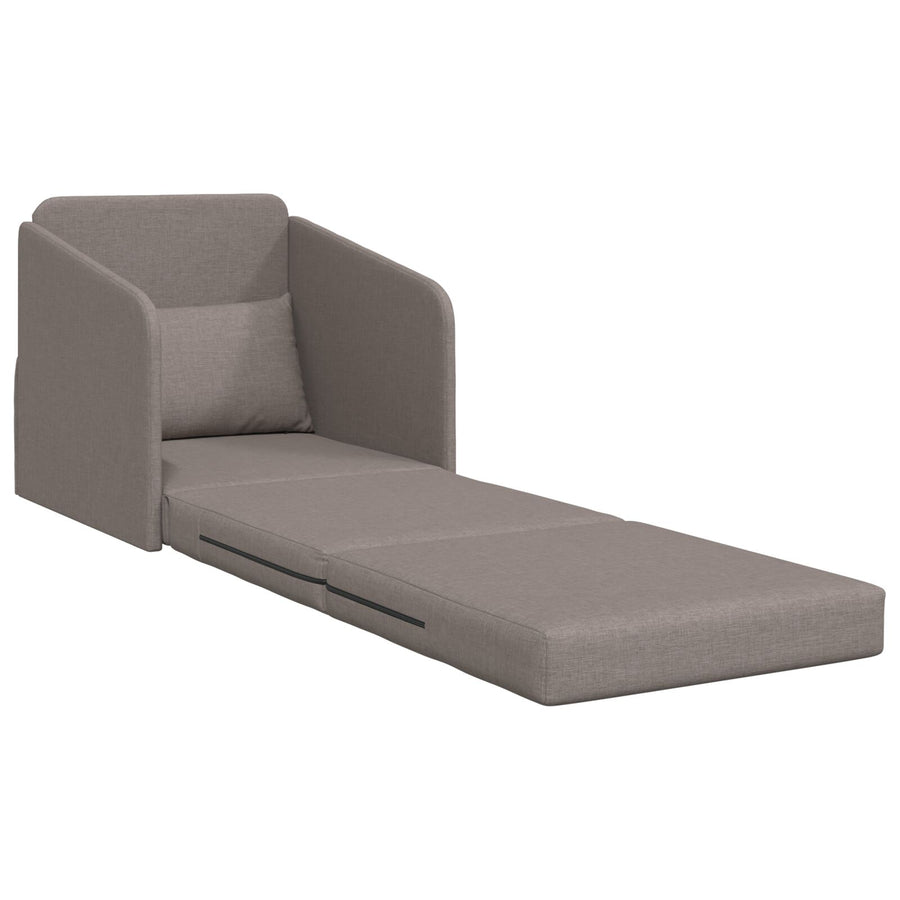 Vloer Sofa Bed 2-In-1 65X80X83 Cm Stoffering Taupe