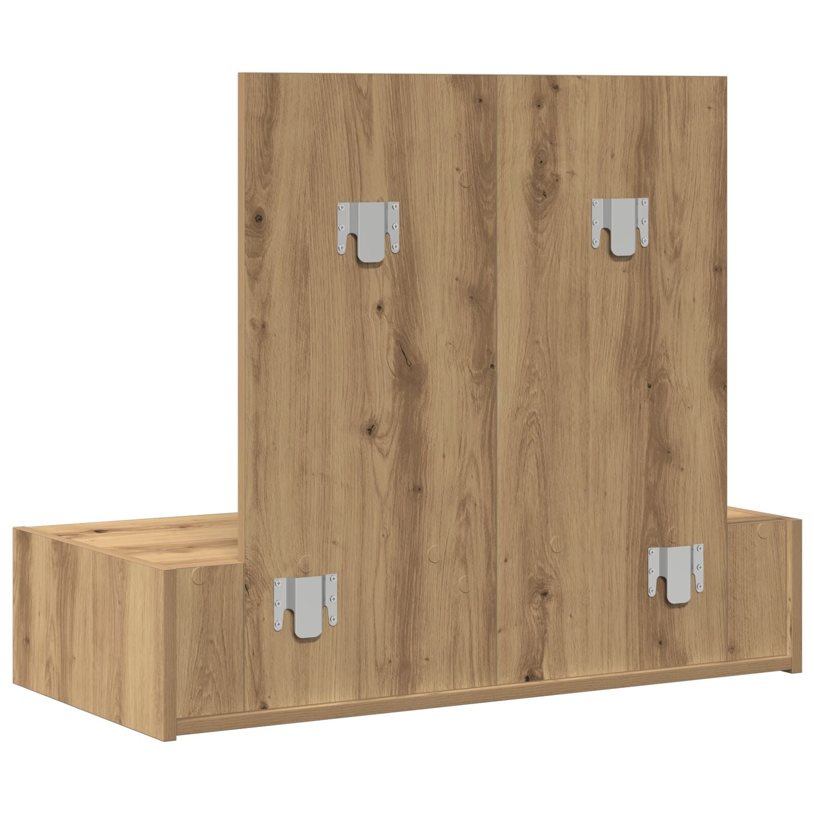 Wandkaptafel 83 x 40 x 70 cm Ambachtelijk eiken zonder LED
