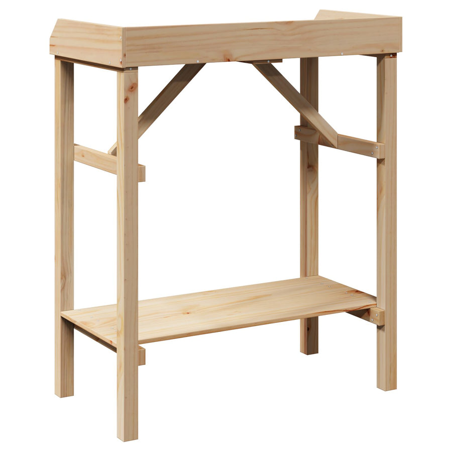 Tuin Potting Tafel 75X40X90 Cm Massief Hout Grenen Natuurlijk