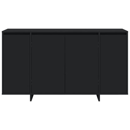 Zwarte Dressoir Zwart Geengineerd Hout 135 X 41 X 75 Cm