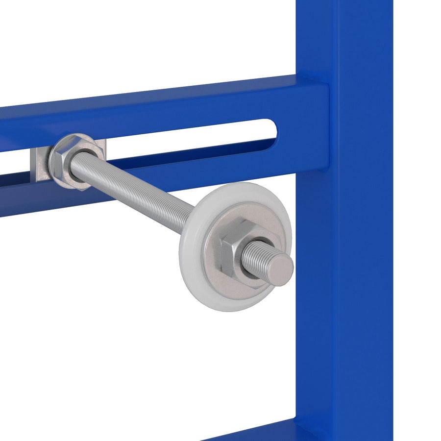Badkamer Accessoire Bevestigingen Blauw Metaal 50 X 17.5 X 136 Cm voor wastafelsysteem