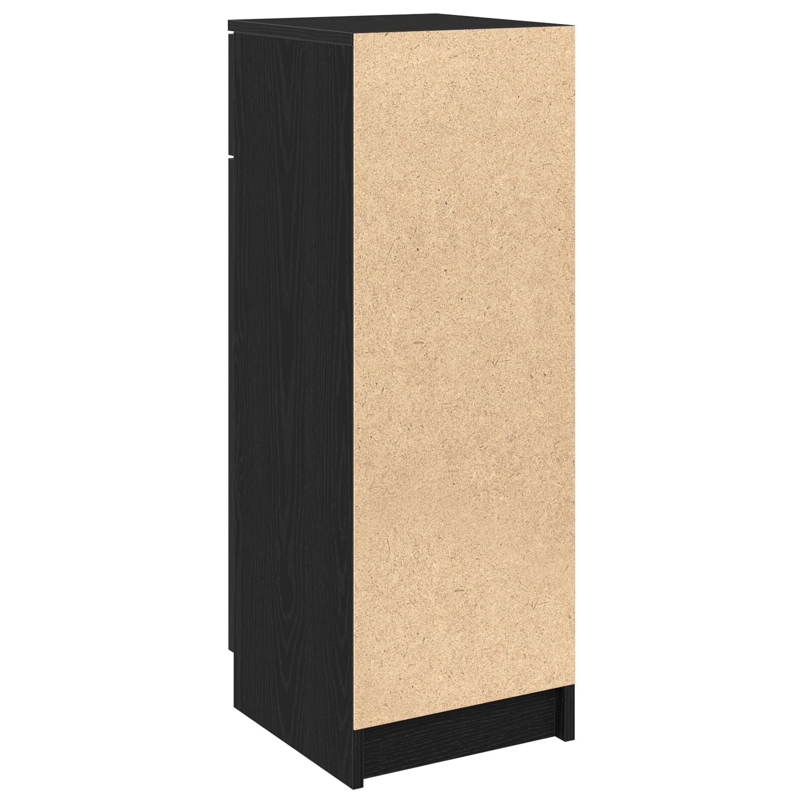 Badkamerkast 32X34X90 Cm Engineered Hout Zwart eiken