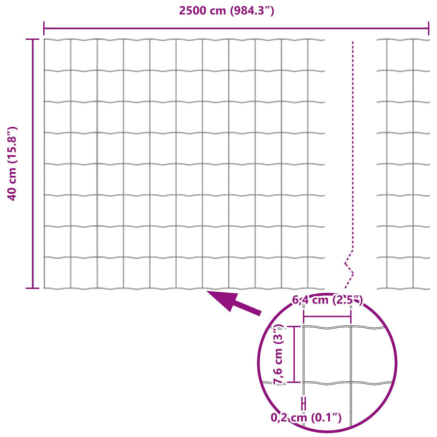 Tuinhek Panelen Set Set Van 2 Gegalvaniseerd Zilver