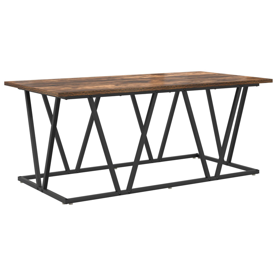Salontafel Rookeiken 100X50X40 Cm Hout En Metaal Gerookt eiken