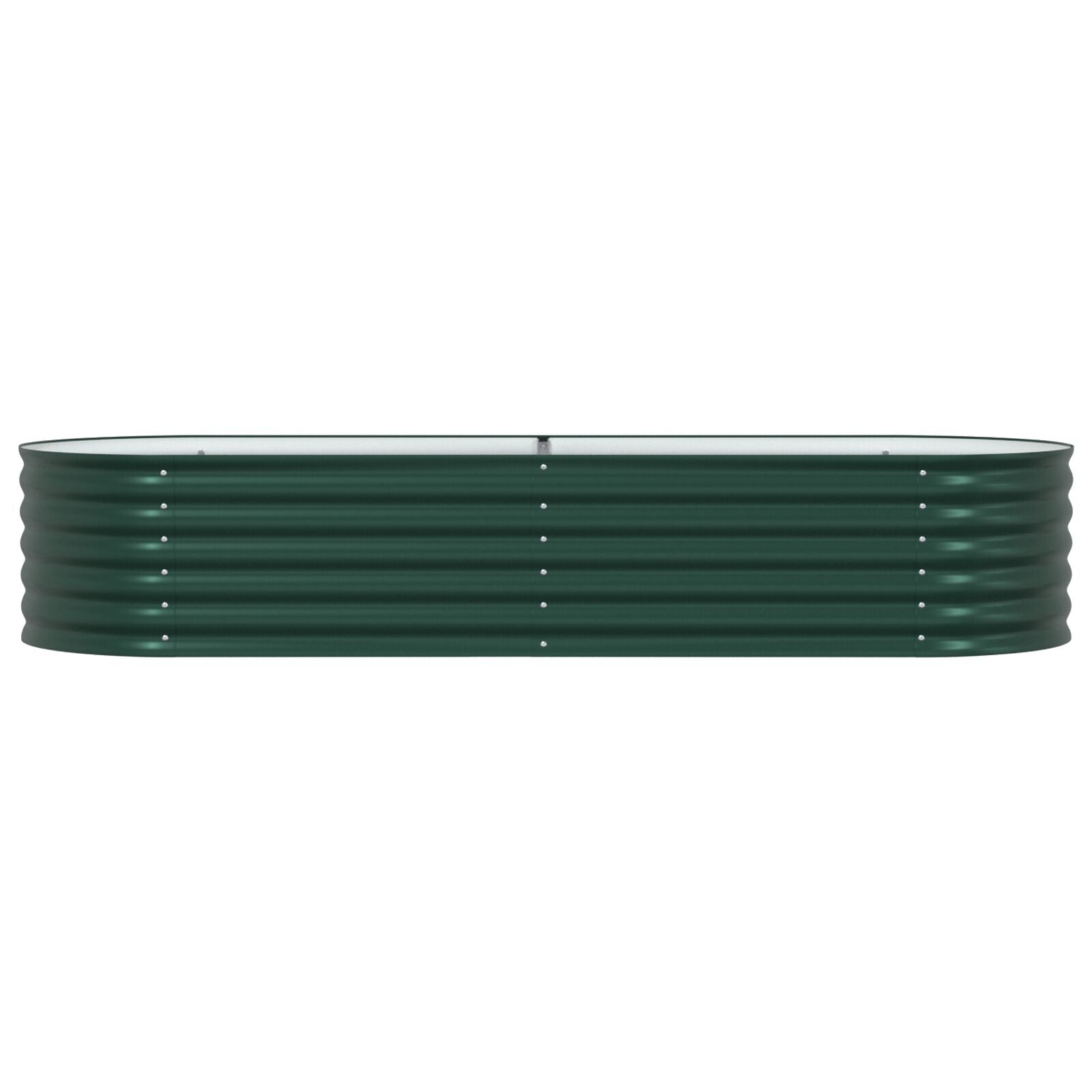 Tuin Verhoogd Bed Gegalvaniseerd Staal 240 x 80 x 44 cm Groen