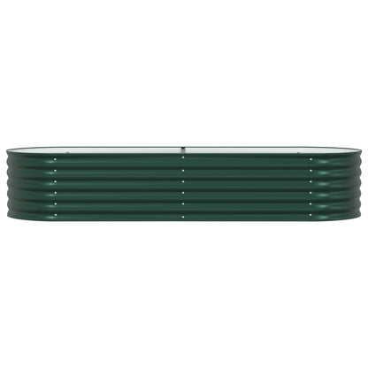 Tuin Verhoogd Bed Gegalvaniseerd Staal 240 x 80 x 44 cm Groen