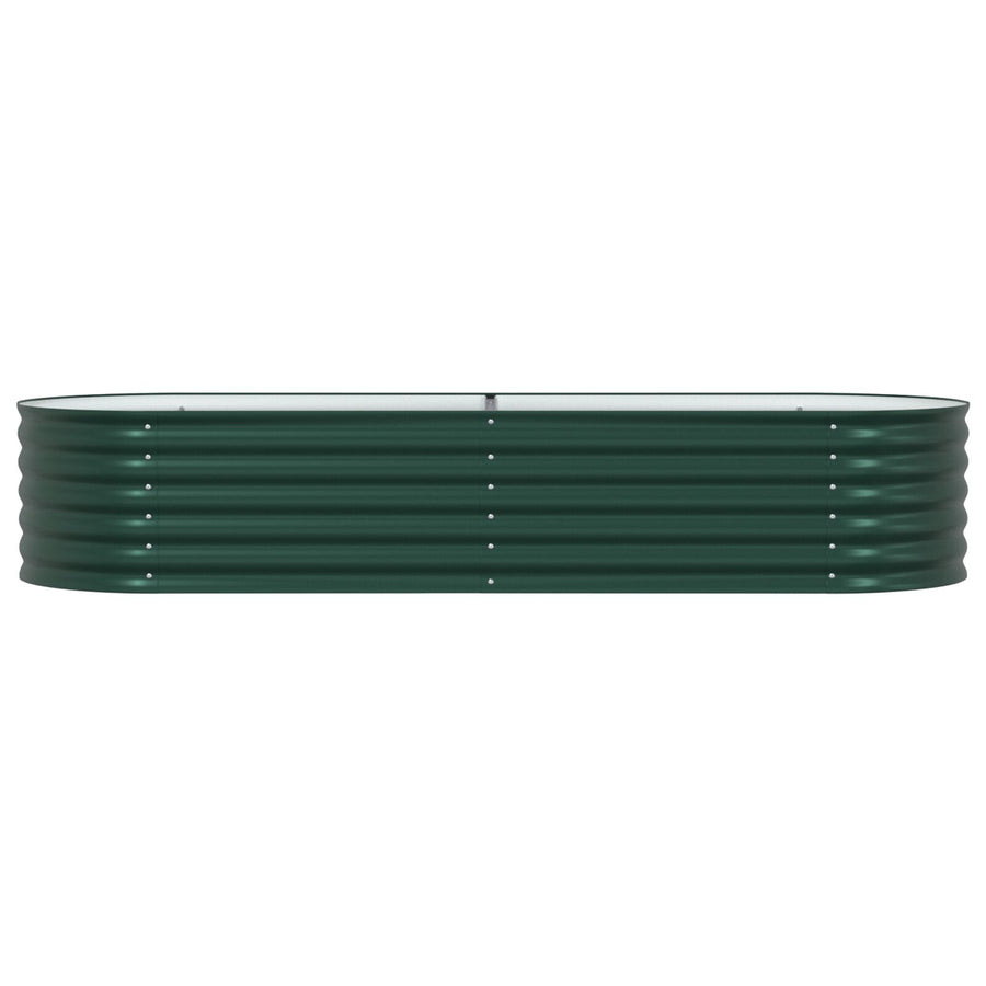 Tuin Verhoogd Bed Gegalvaniseerd Staal 240 x 80 x 44 cm Groen
