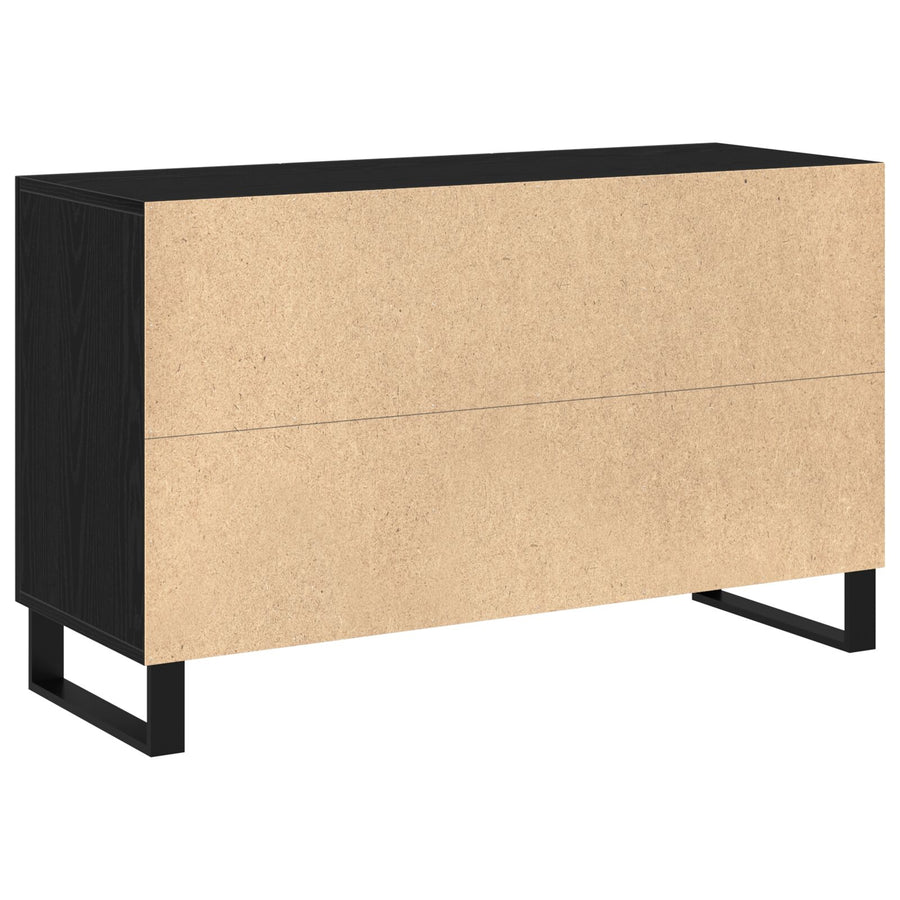 Dressoir Zwart Eiken 100X36X60 Cm Geengineerd Hout