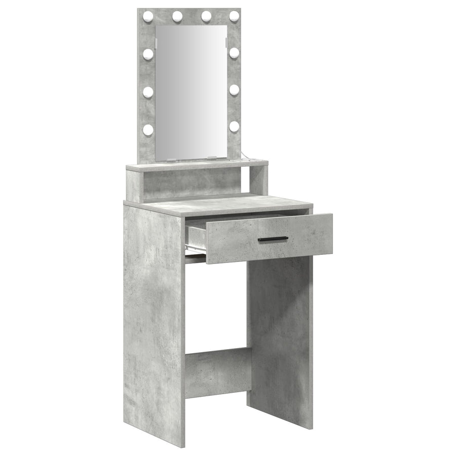 Kaptafel Met Led-Verlichting Betongrijs Beton grijs 50 x 41 x 140 cm