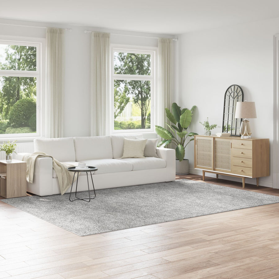 Shaggy Vloerkleed Met Latex Onderlaag Grijs 240 x 340 cm