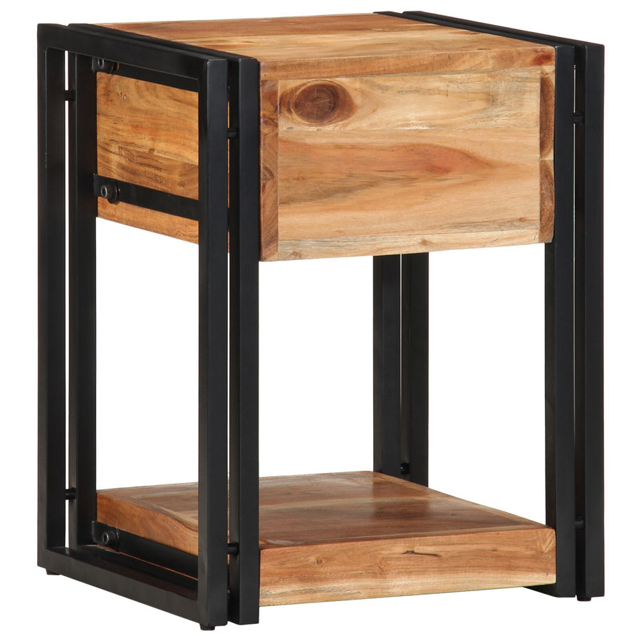 Nachtkasten 2-Pack 40 x 35 x 50 cm Massief acaciahout