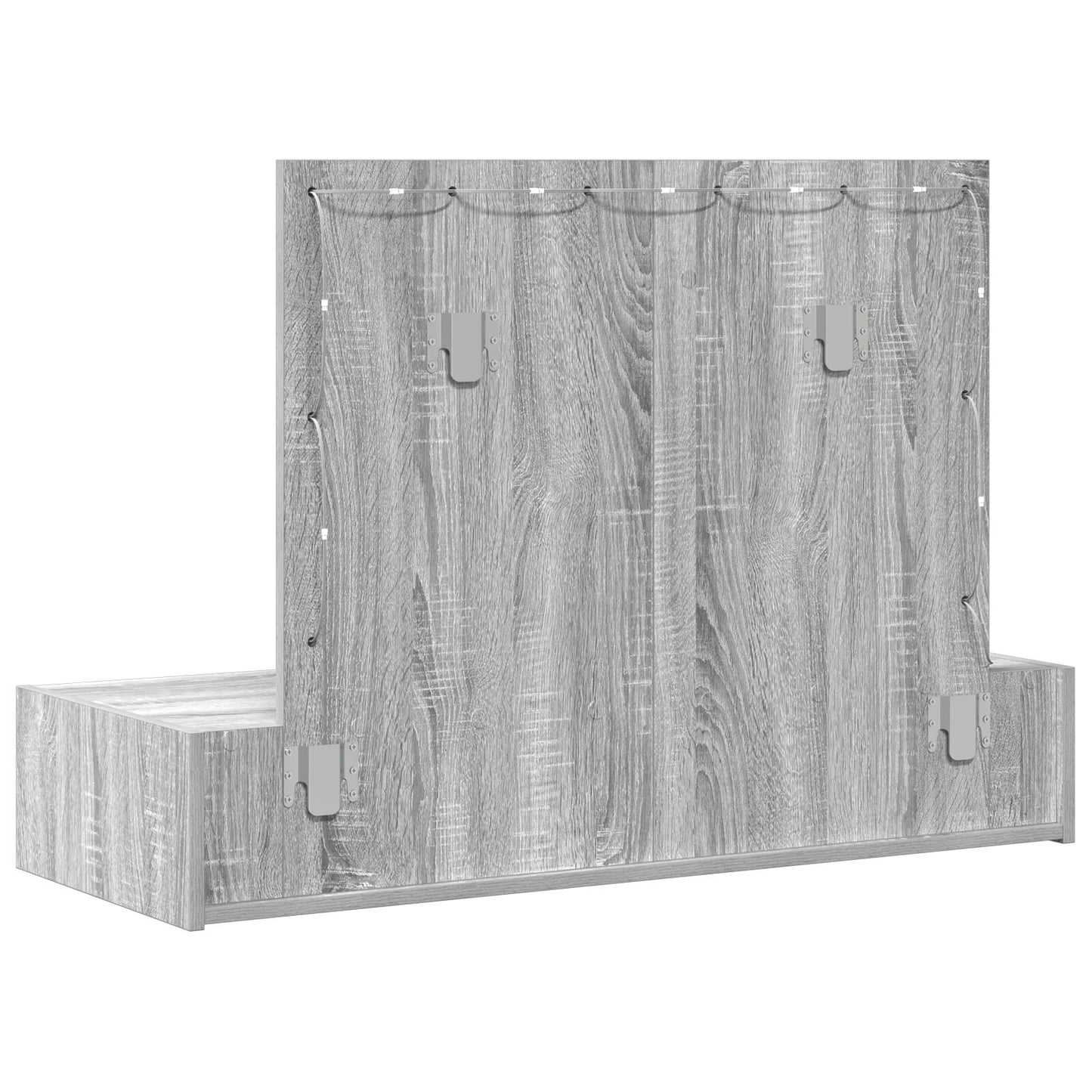 Wandkaptafel -Lampen Grijze Sonama 100 x 40 x 70 cm Grijze sonoma met LED