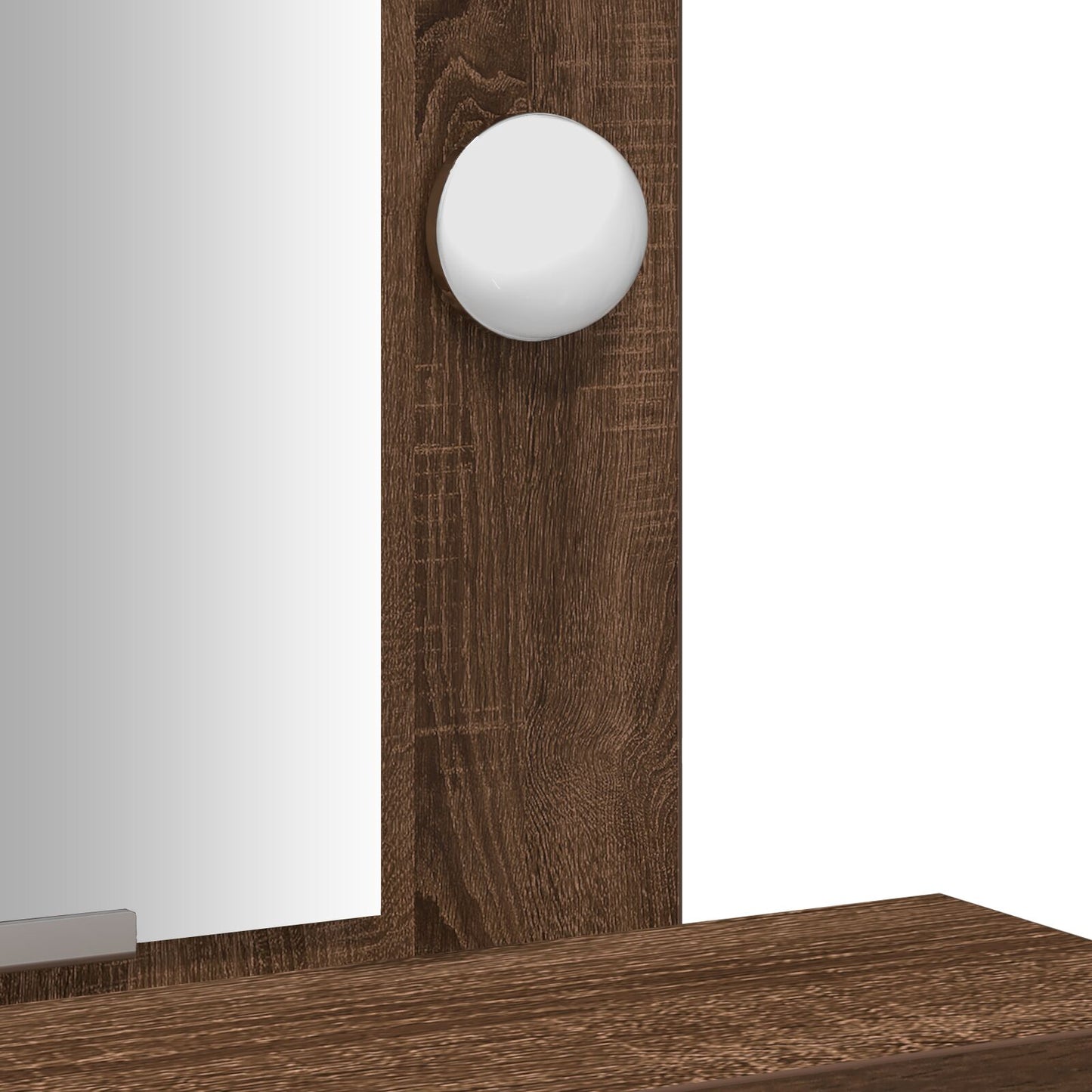 Kaptafel Met Led Verlichting Bruin eiken 50 x 41 x 140 cm