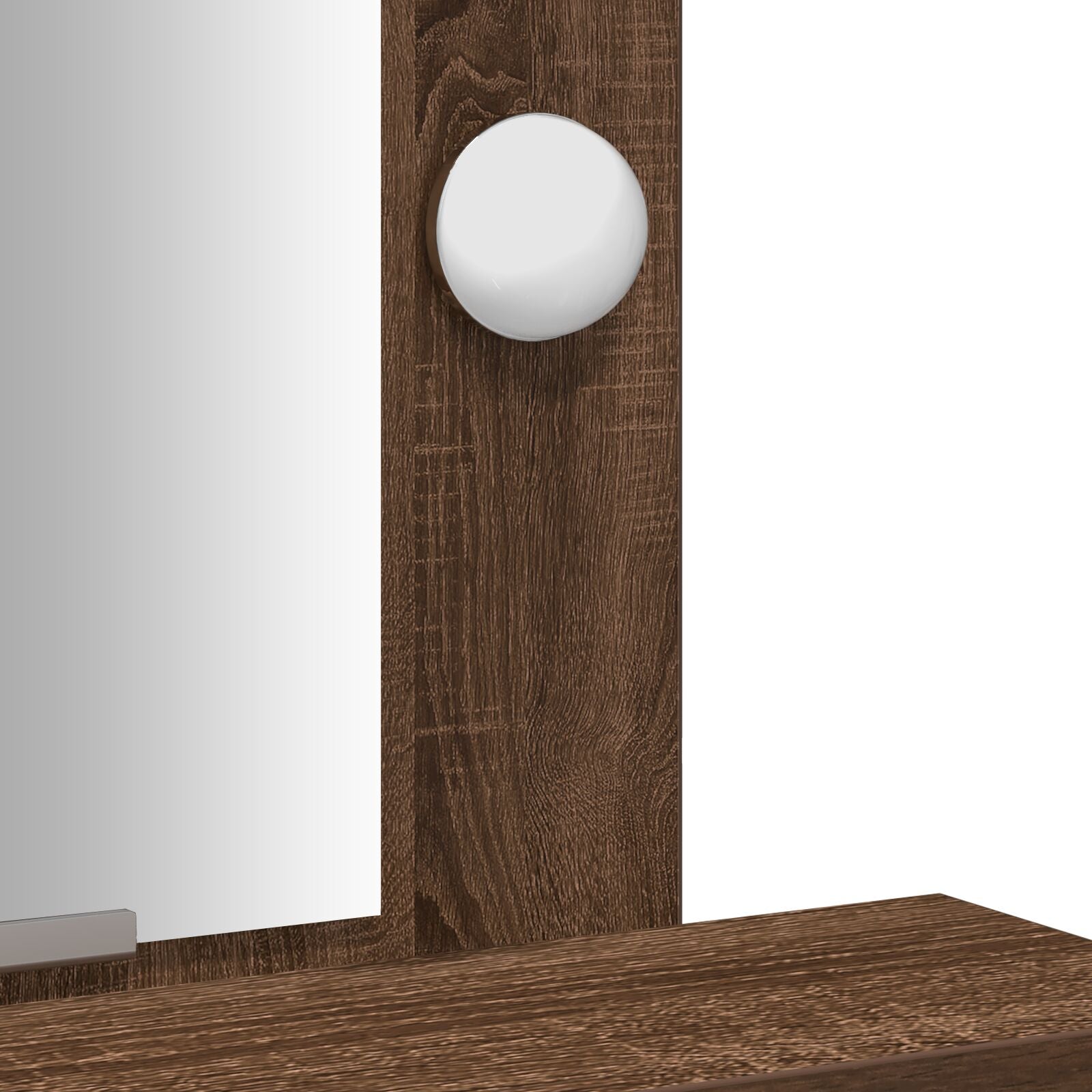Kaptafel Met Led Verlichting Bruin eiken 50 x 41 x 140 cm