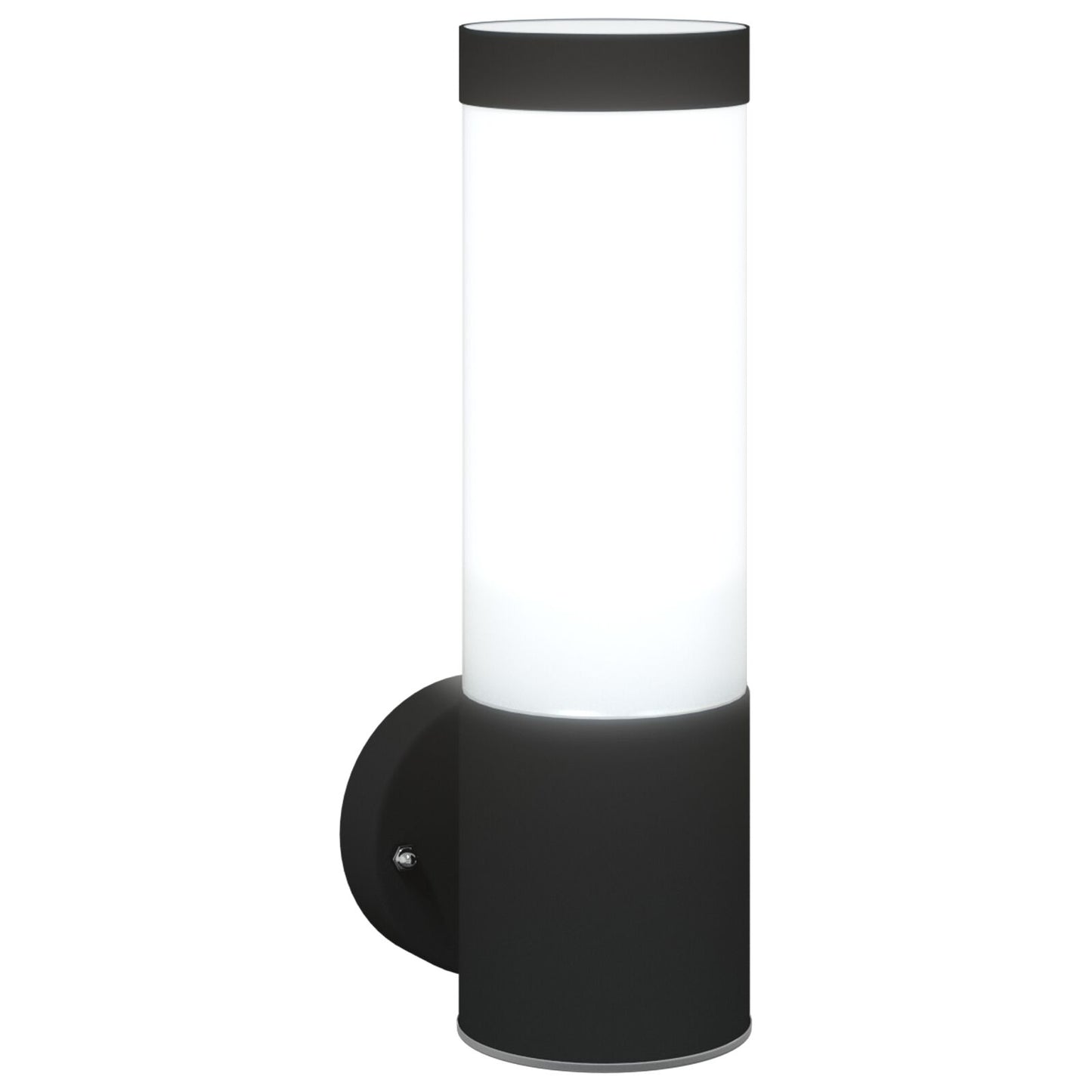 Buiten Wandlamp Rvs Ip44 1 Zwart zonder sensor