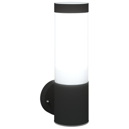 Buiten Wandlamp Rvs Ip44 1 Zwart zonder sensor