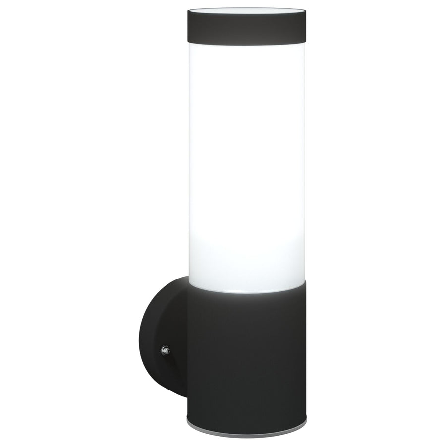Buiten Wandlamp Rvs Ip44 1 Zwart zonder sensor