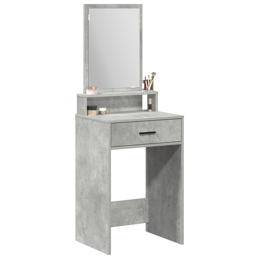 Kaptafel Met Lades Betonnen Grijs 50 x 41 x 140 cm Beton Grijs
