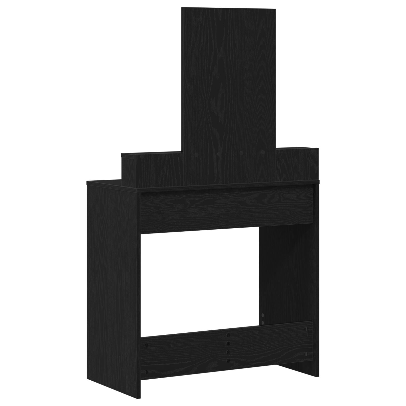 Kaptafel Mdf En Glas Kaptafel 79 x 41 x 140 cm Zwart eiken