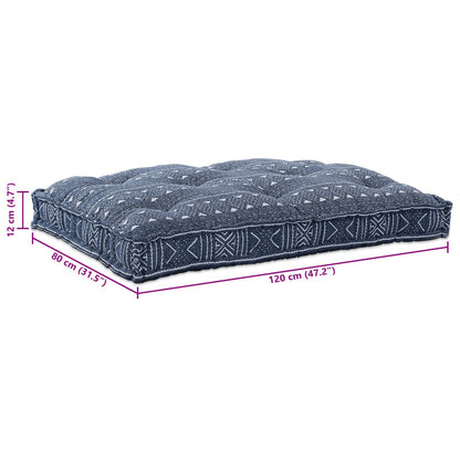 Palletkussen Indigo 120X80X12 Cm Stof Indigo print Enkel kussen