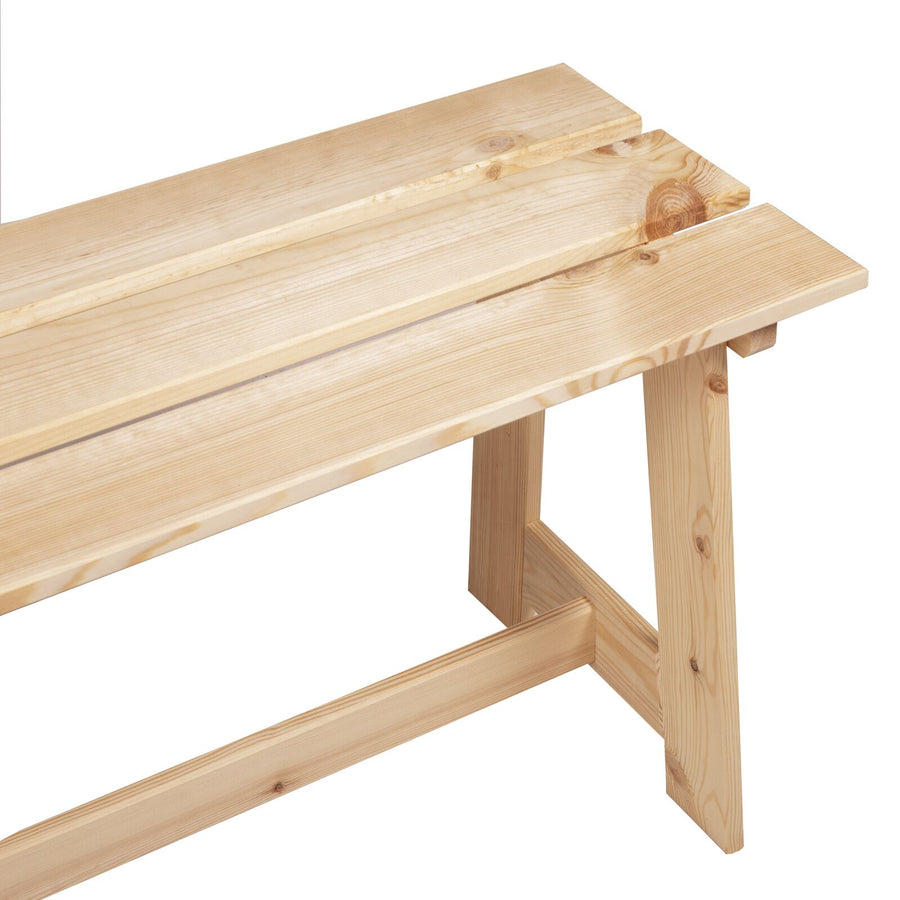 Buitenbank 119X35X47 Cm Massief Grenenhout Natuurlijk