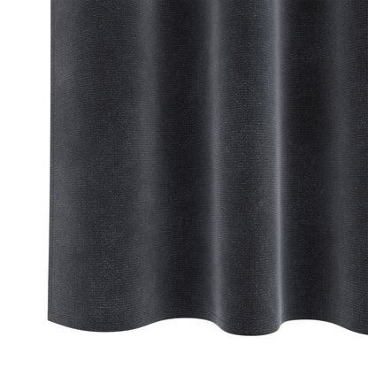 Blackout Gordijnen Met Topband 2 Stuks Donkergrijze Velvet Donkergrijs 140 x 175 cm met ingenaaide tape