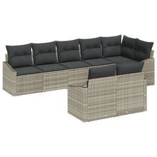 Tuin Sofa Set Set Van 8 Grijs Rattan Tuin Sofa Set Rechthoekig