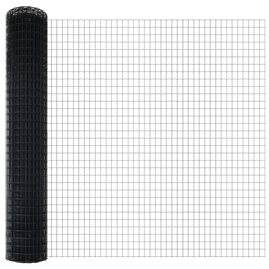 Grijze Euro Hek Set Verpakking Van 2 Grijs Metaal Met Pvc Coating