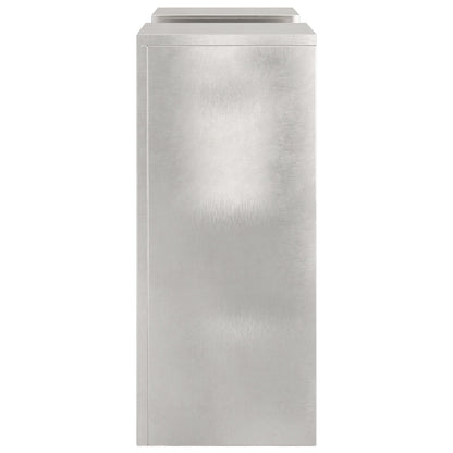 Buiten Plant Stands Pilaar 2 Stuks 24X24X55 Cm Roestvrijstaal 2x (55 cm)