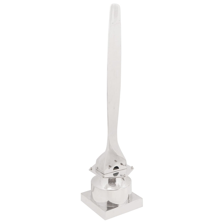 Beeld Zilver 26X26X110 Cm Aluminium Half Propeller