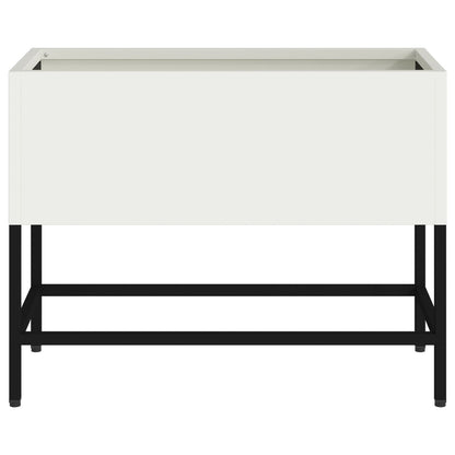 Verhogen Tuinbak Te Staal Wit 60 x 26 x 45 cm