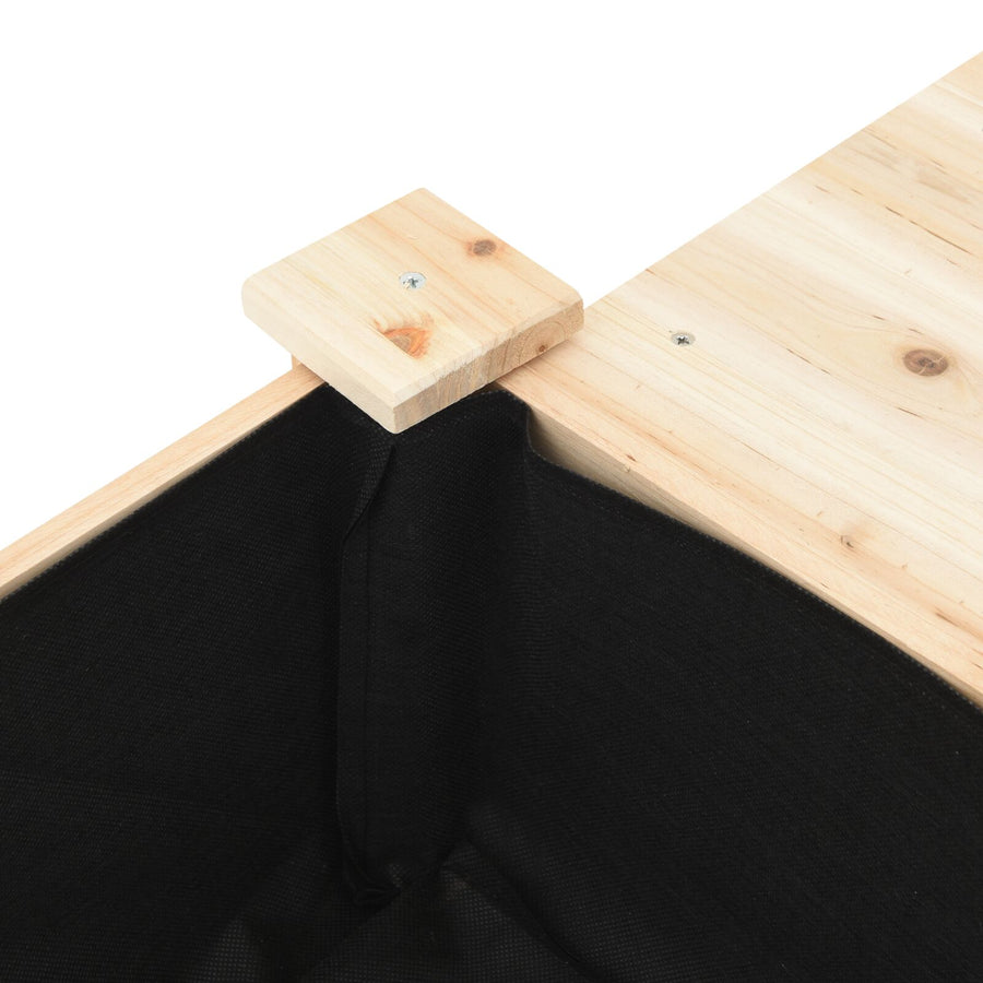 Tuinplanter Met Planken 111X37X76 Cm Massief Vurenhout 111 x 37 x 76.5 cm