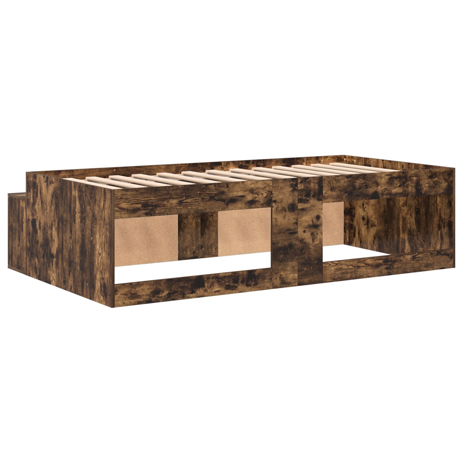 Opslagbed Gerookt Eiken 80X200 Cm