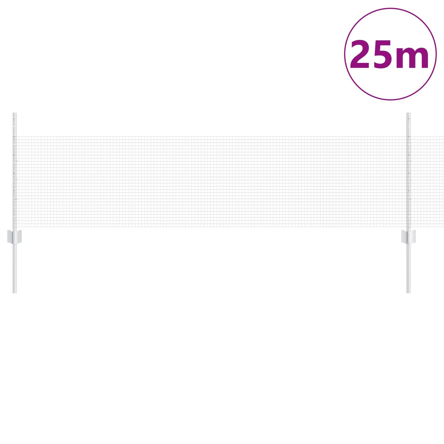 Kipdraad Hek Set Set Van 2 Gegalvaniseerd Staal 25 X 0.5 M