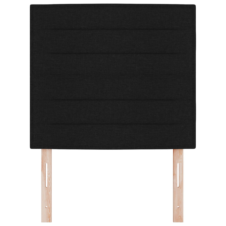 Hoofdbord Stof Hoofdbord Rechthoekig Modern Zwart 80 cm Hoog hoofdbord