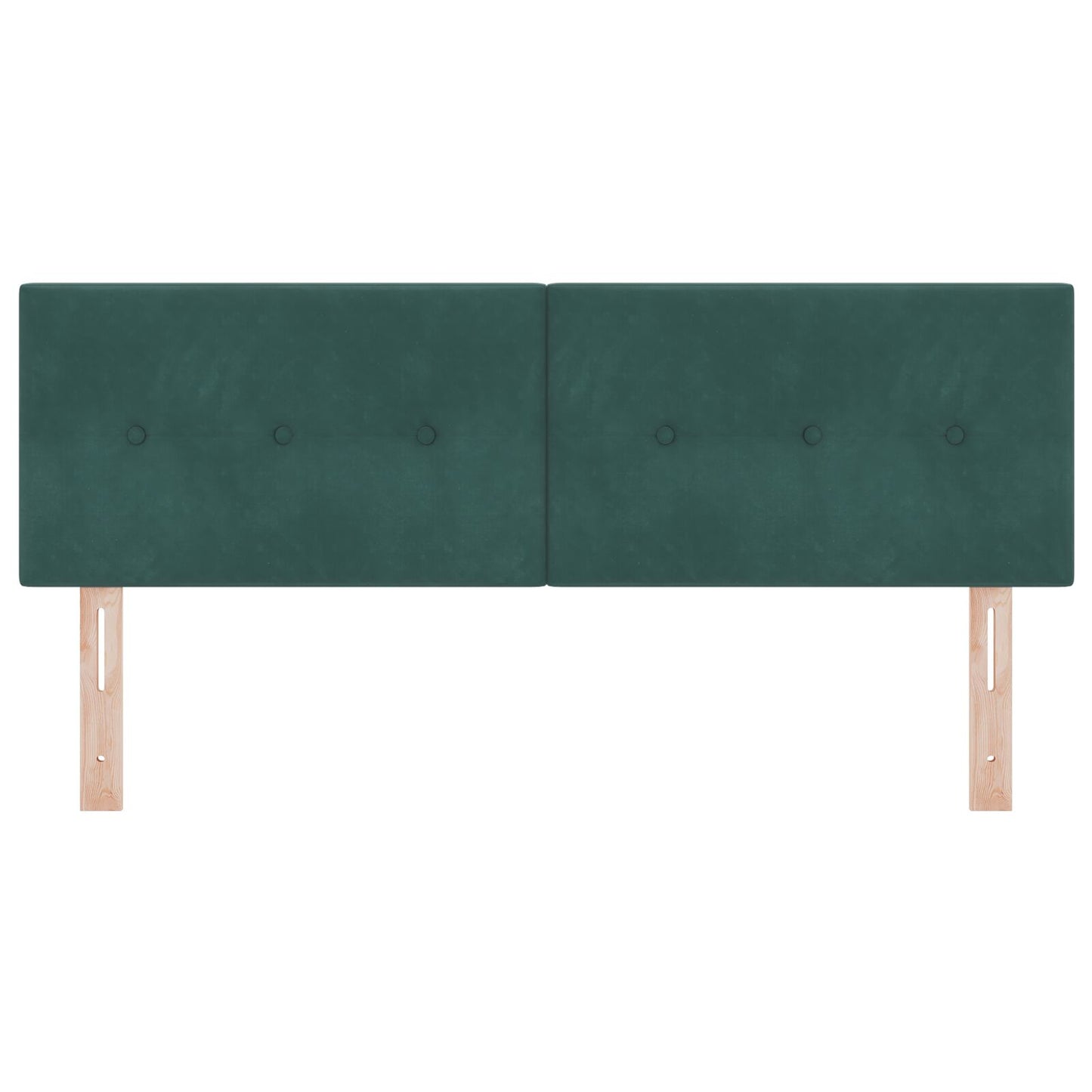 Hoofdbord Met Knopen Fluweel Donkergroen 140 cm Laag hoofdbord