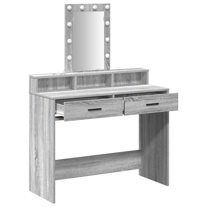 Kaptafel Met Led-Verlichting Grijs sonoma 100 x 41 x 140 cm