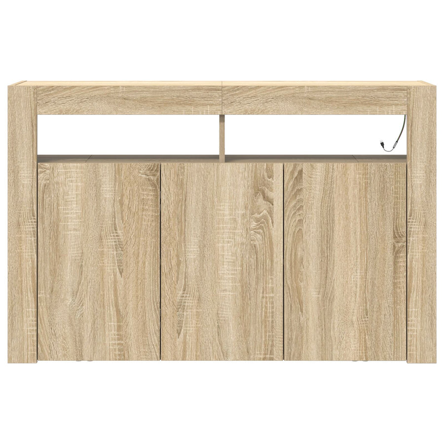 Dressoir Engineered Hout 116 X 30 X 75 Cm Dressoir Sonoma eiken