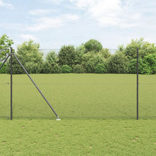 Gelaste Draadhek Met 7 Spikepalen Grijs 1,6 X 10 M Staal Gegalvaniseerd Staal