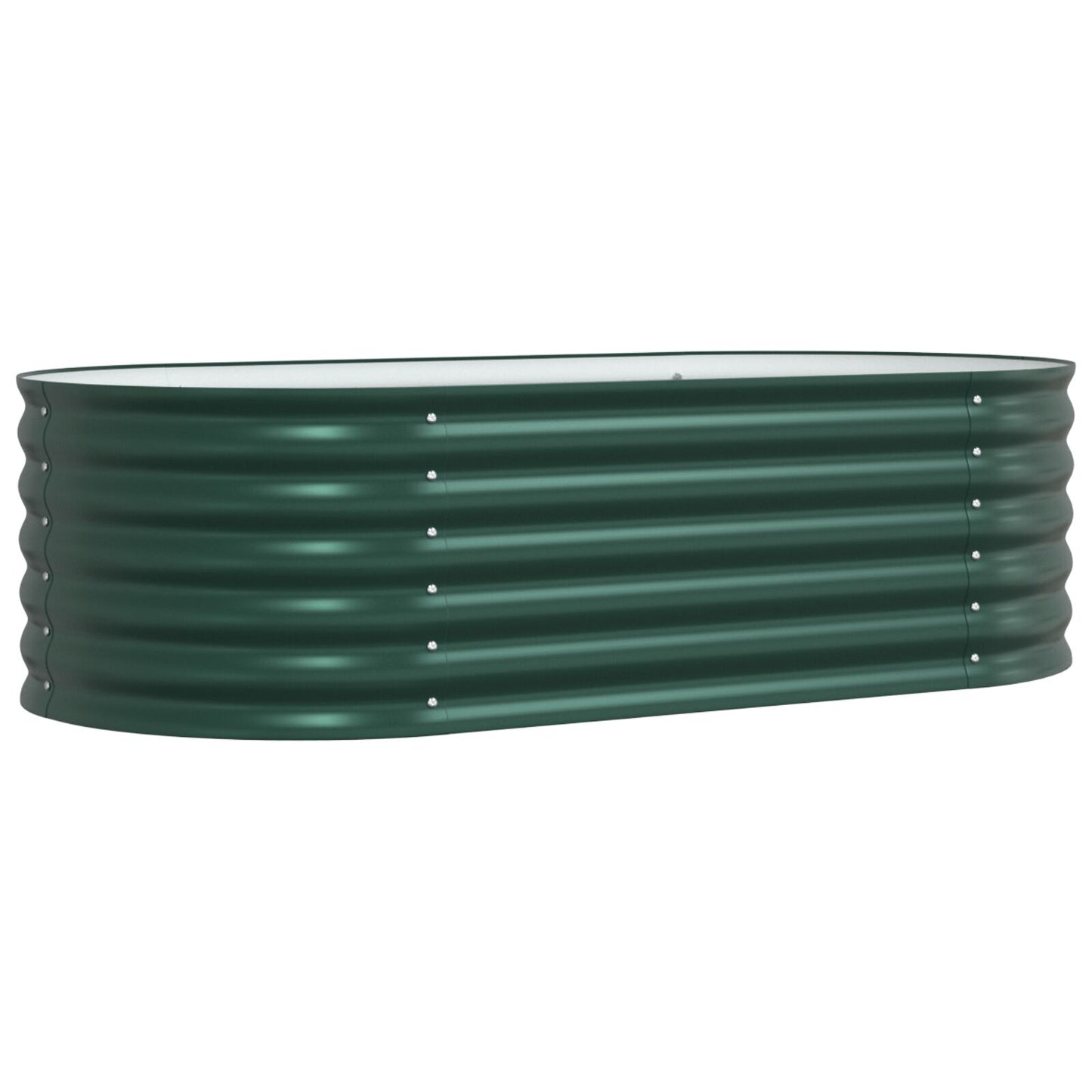 Tuin Kweekbed Gegalvaniseerd Staal 160 x 80 x 44 cm Groen