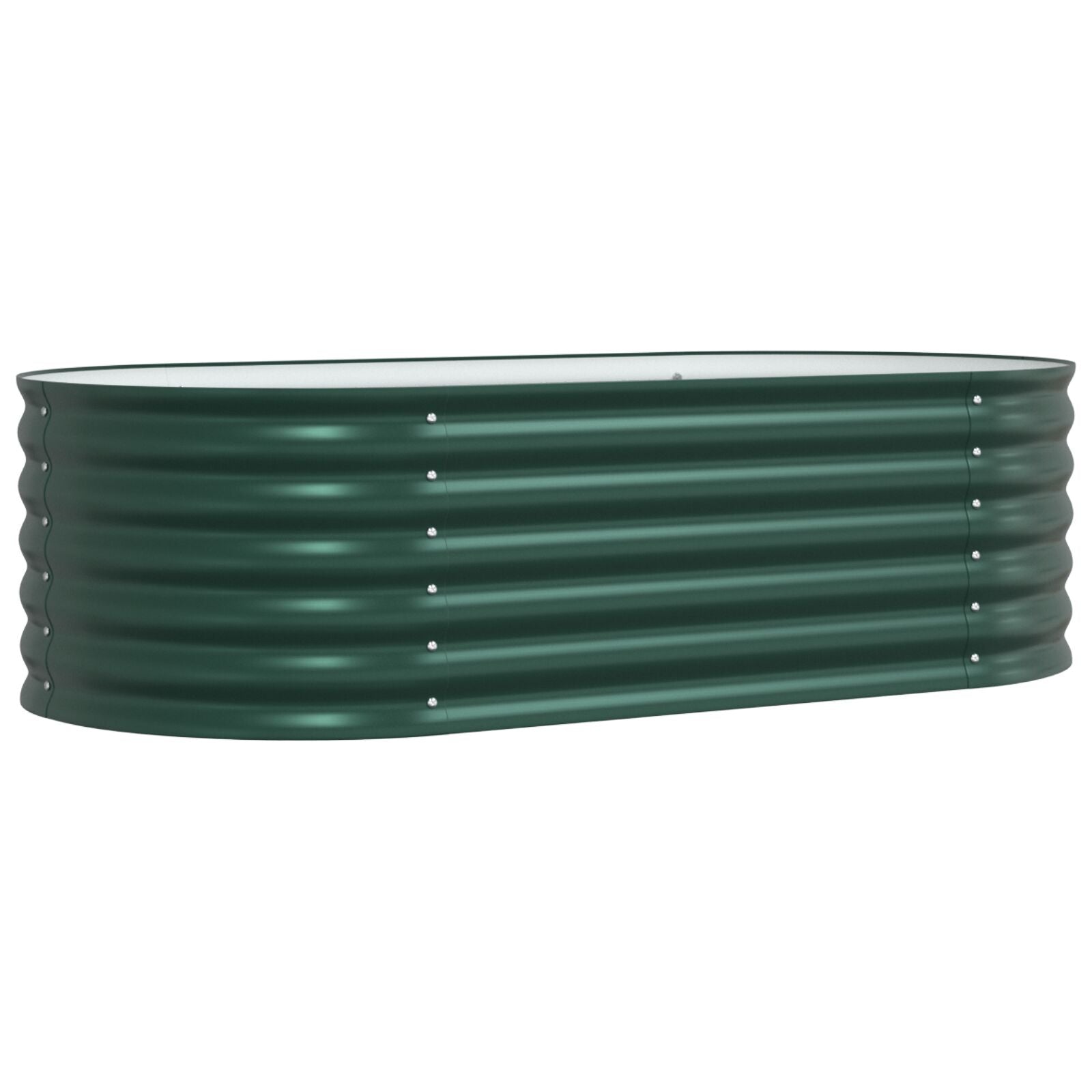 Tuin Kweekbed Gegalvaniseerd Staal 160 x 80 x 44 cm Groen