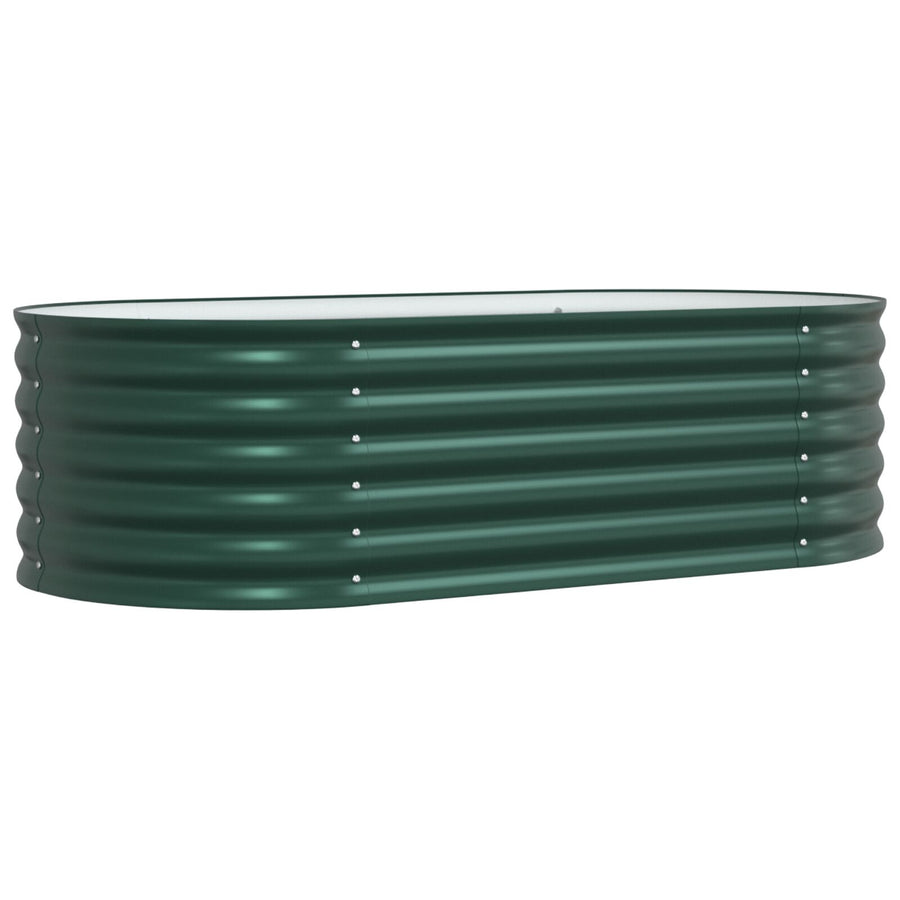 Tuin Kweekbed Gegalvaniseerd Staal 160 x 80 x 44 cm Groen