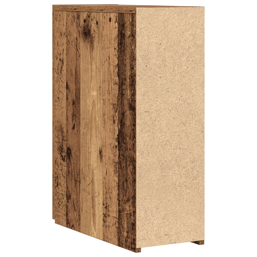 Apothekerskast Oud Hout 20X45,5X60 Cm Bewerkt Hout