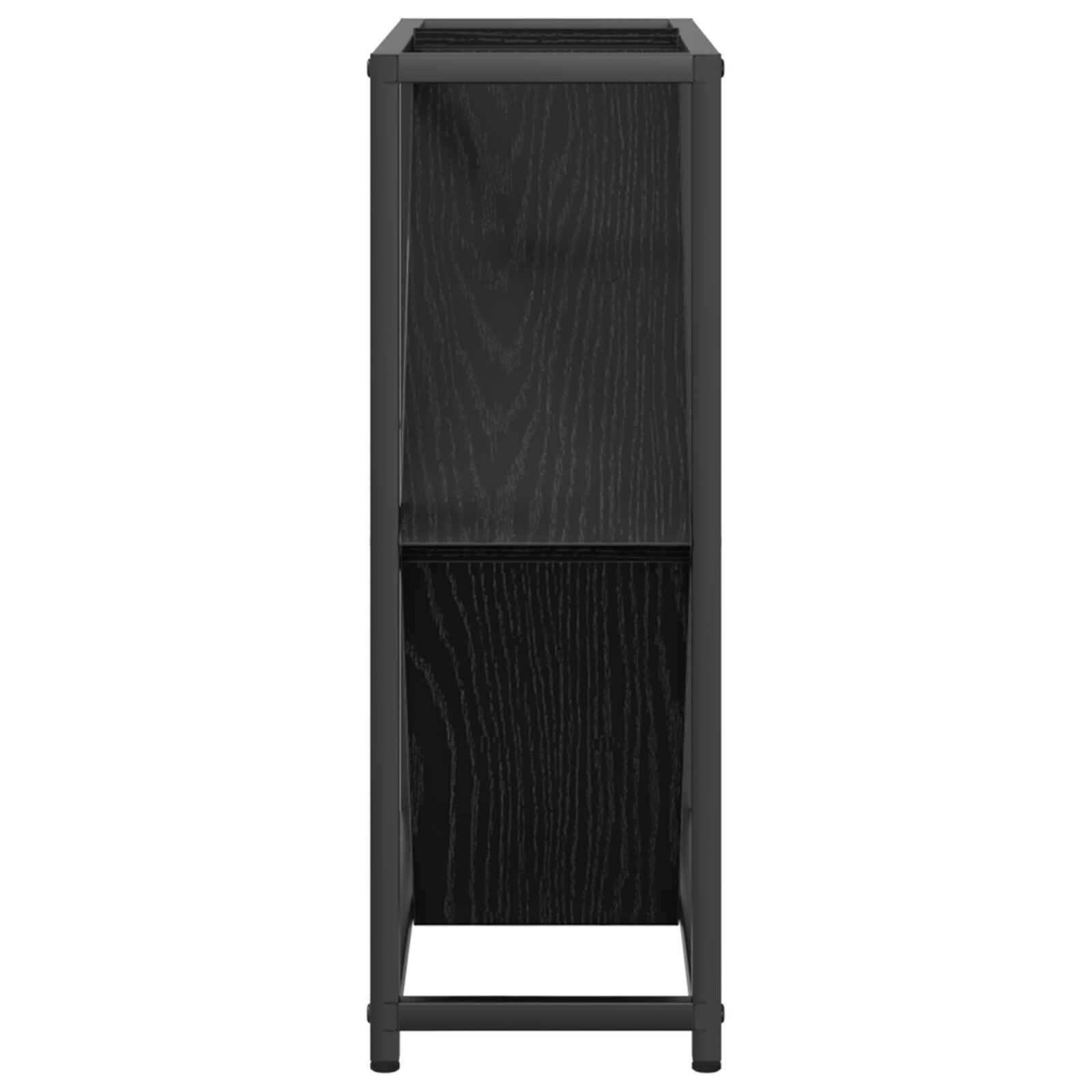 Wijnrekken Bewerkt Hout Medium Rechthoekig Modern Zwart eiken