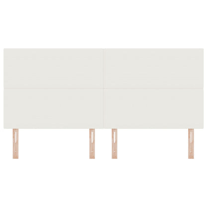 Hoofdbord Effen Design Kordsstoffen Crème 200 cm Hoog hoofdbord