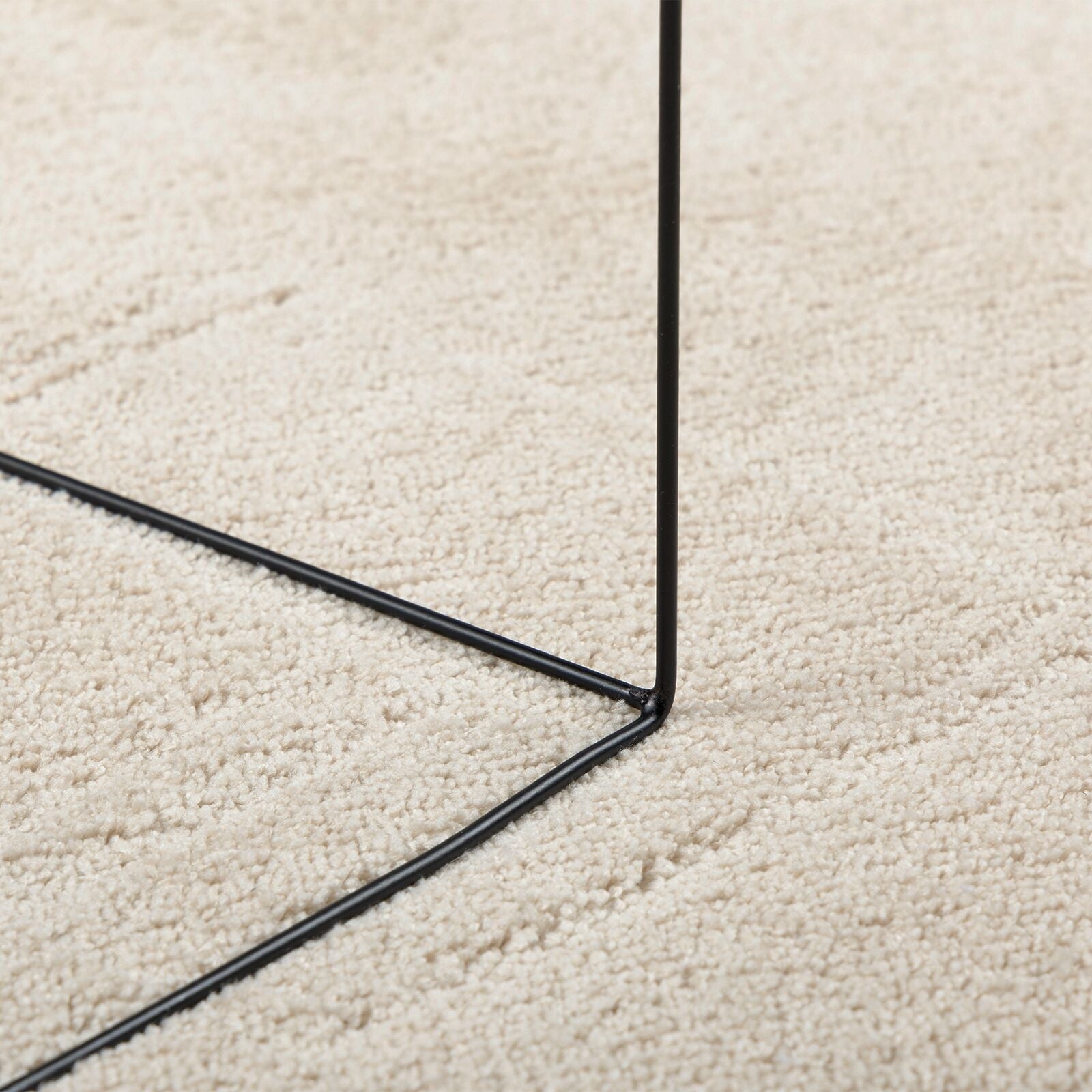 Tapijt 'Huarte' Korte Pool Zacht En Wasbaar Beige 100 x 200 cm Ovaal-Asymmetrisch