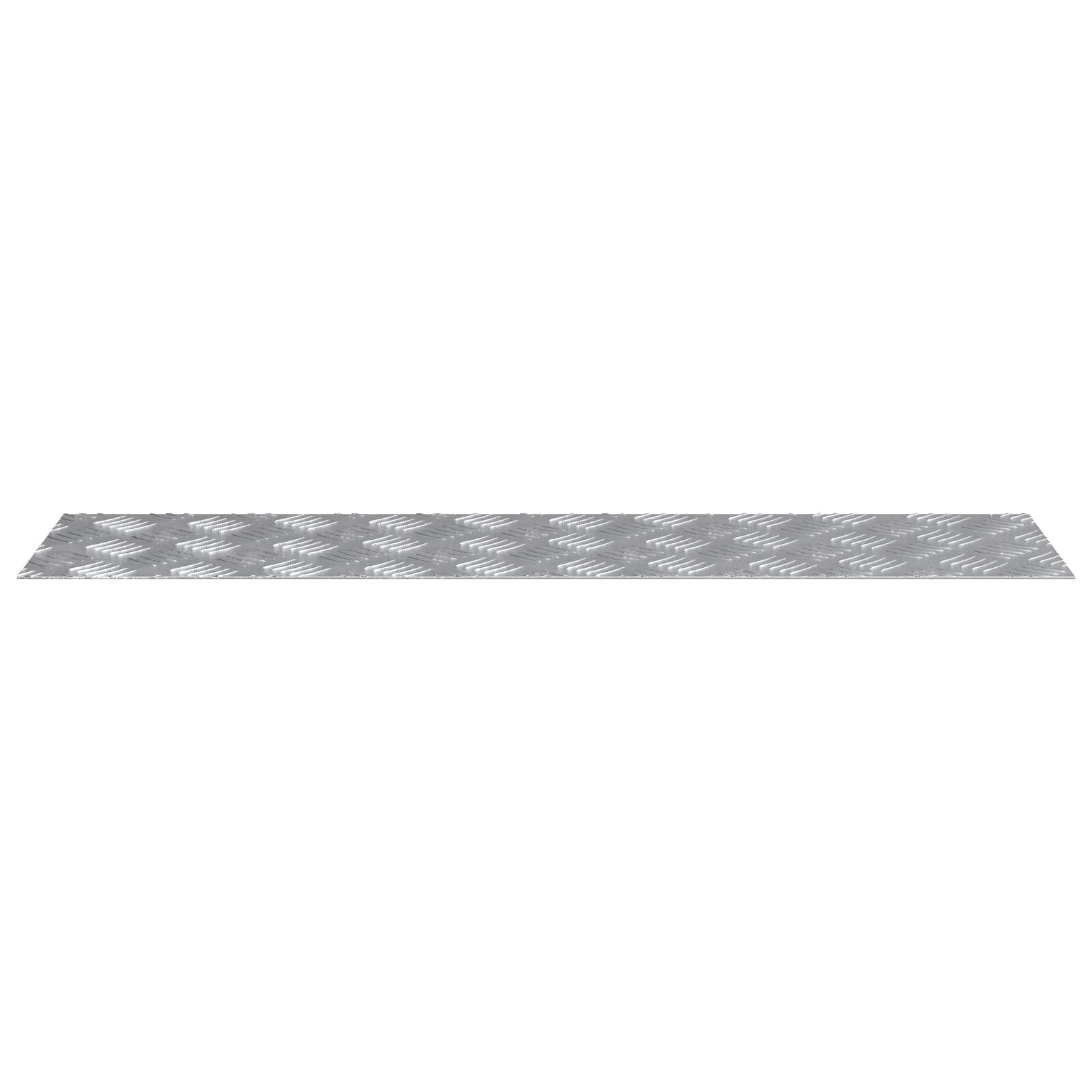 Aluminium Checker Platen 4 Stuks Anti-Slip 100X25 Cm 100 x 25 x 0.2 cm Rechthoekig