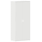 Schoenenkast 80x39x178 cm wit bewerkt hout