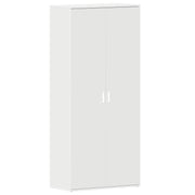 Schoenenkast 80x39x178 cm wit bewerkt hout